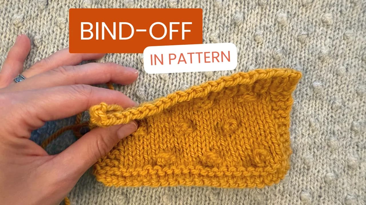Cover Image for Bind off in pattern | Knitting tutorial