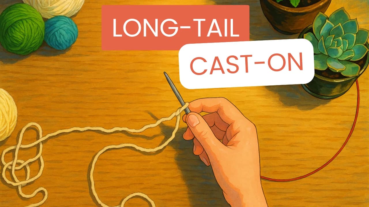 Cover Image for Long-Tail Cast-On | Knitting tutorial for beginners