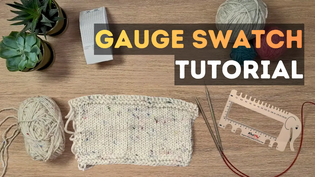 Cover Image for Learn how to knit a Gauge Swatch - Beginner Knitting Tutorial